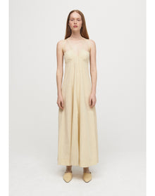 Sasha | Linen Maxi Dress | Champagne