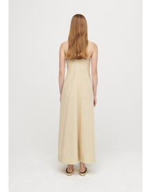 Sasha | Linen Maxi Dress | Champagne