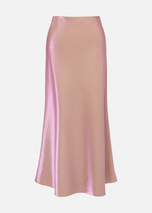 Satin A-Line Skirt | Pink