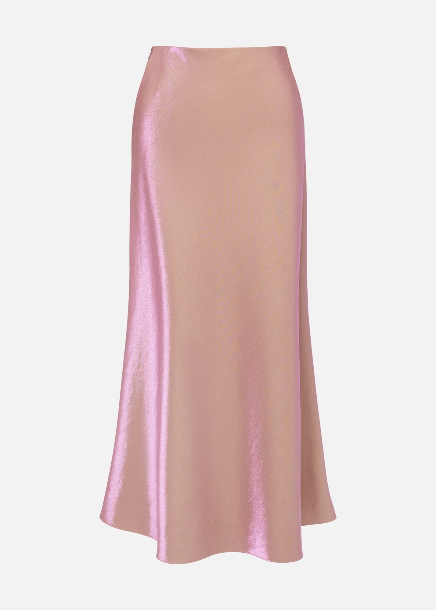 Satin A-Line Skirt | Pink