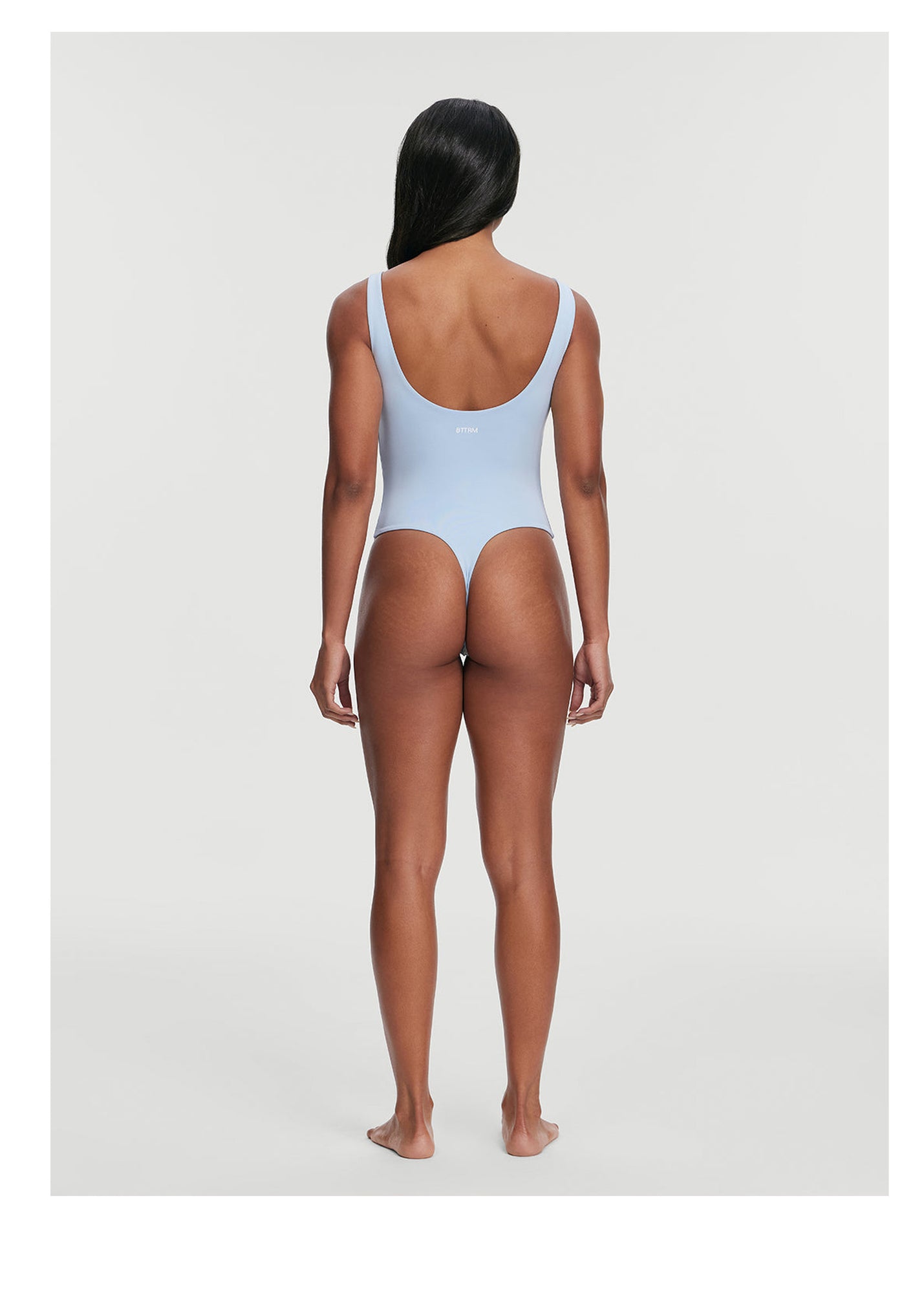 Scoop Back Bodysuit | Sky Blue