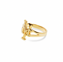 Ny Mets Cut Ring | Gold Vermeil & Sterling Silver