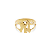 Ny Yankees Cut Ring | 18KT Gold Vermeil & Sterling Silver