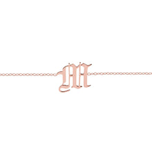 rose gold letter choker necklace