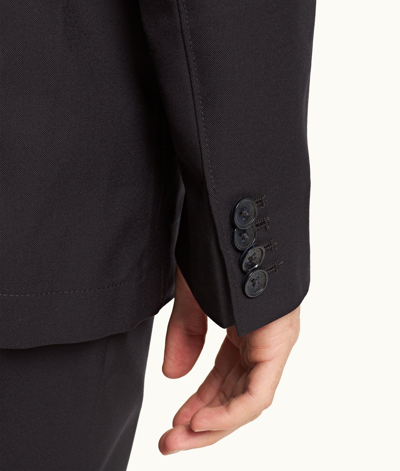 Sepher Merino Tailored Fit Two-Button Merino Blazer | Night Iris