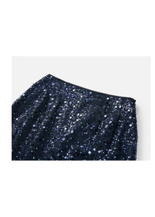 Sequin Skirt | Navy
