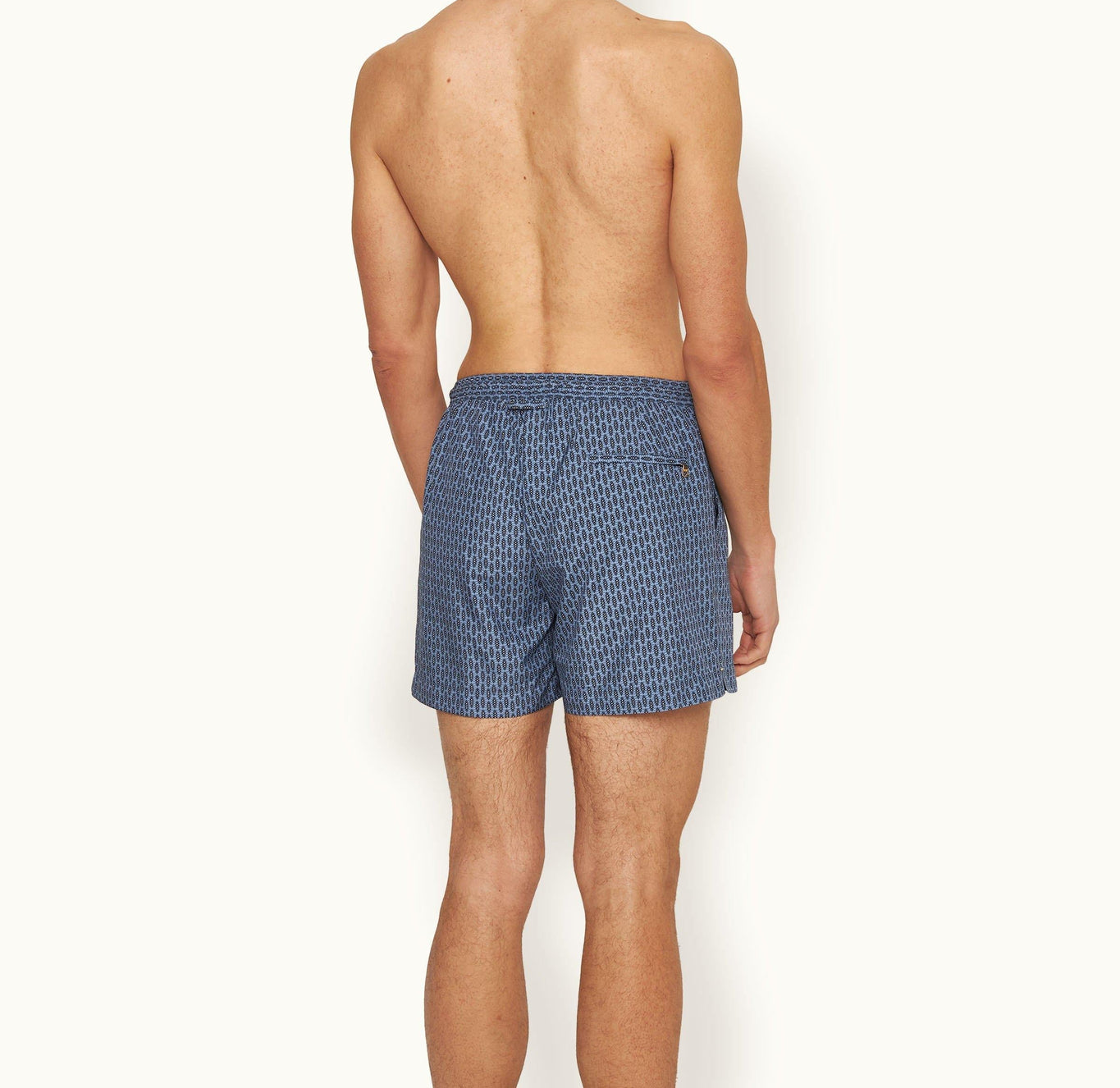 Setter Drawcord Perez Print Shorter-Length Swim Shorts | Springfield Blue