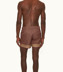 Setter Solmio Print Shorter-Length Swim Shorts | Copper Red