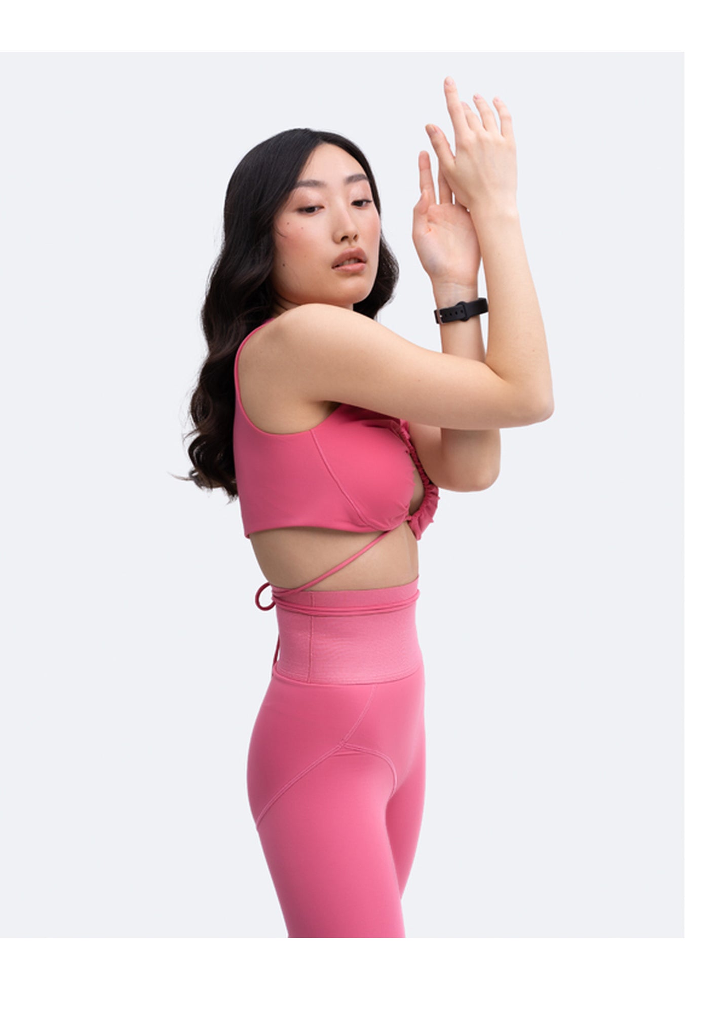 Sexy Front-Tie Support Top | Pink