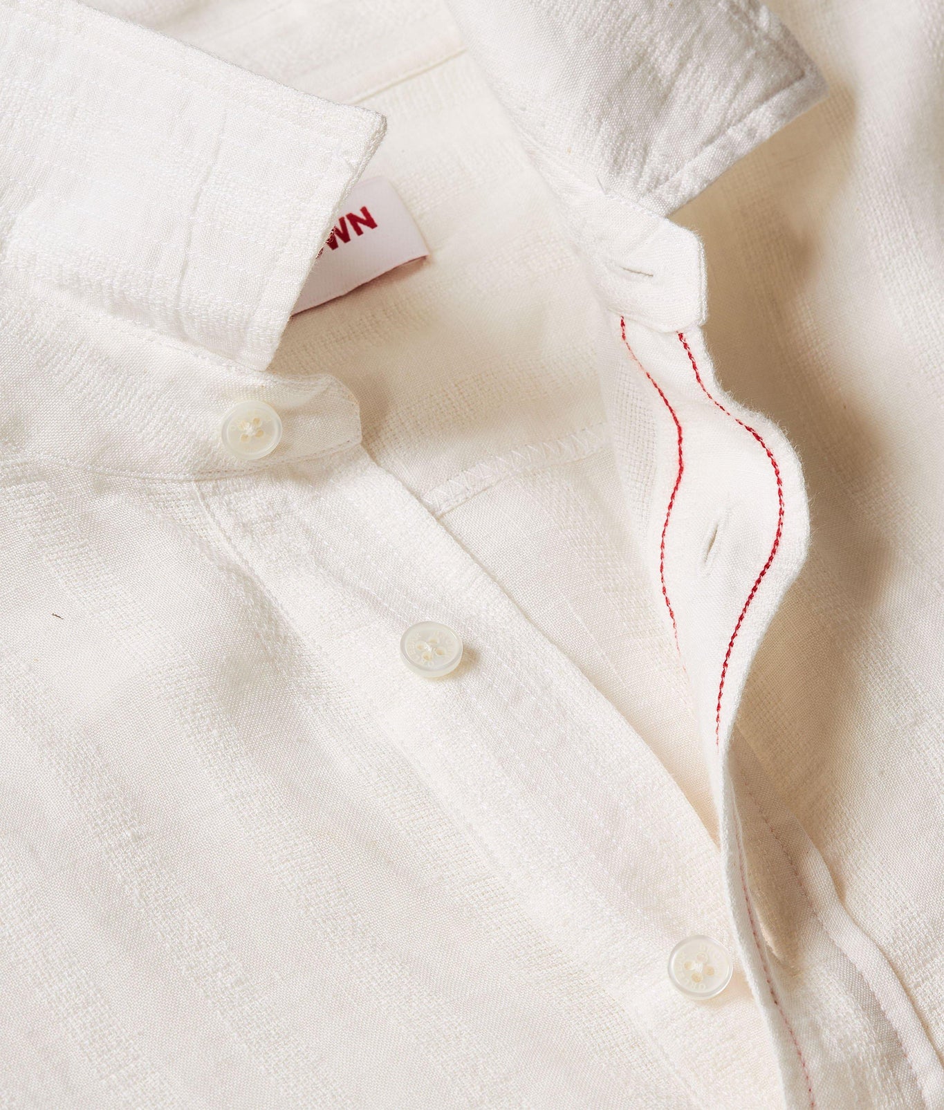 Shanklin Linen Tonal Stripe Relaxed Fit Overhead Shirt Woven | Thasos Beach