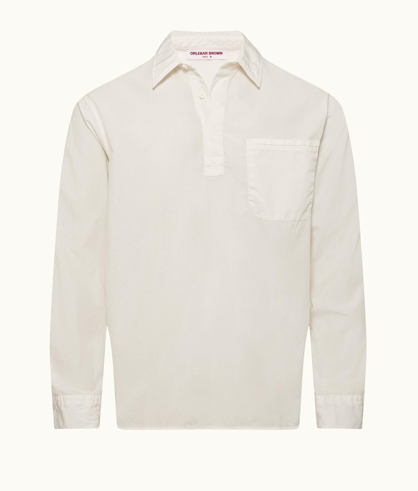 Shanklin Relaxed Fit Overhead Organic Cotton Shirt | White Sand