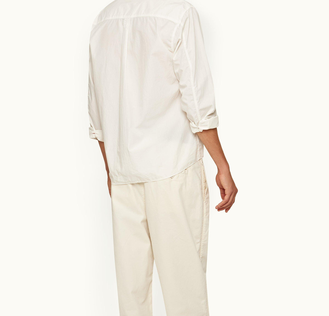 Shanklin Relaxed Fit Overhead Organic Cotton Shirt | White Sand