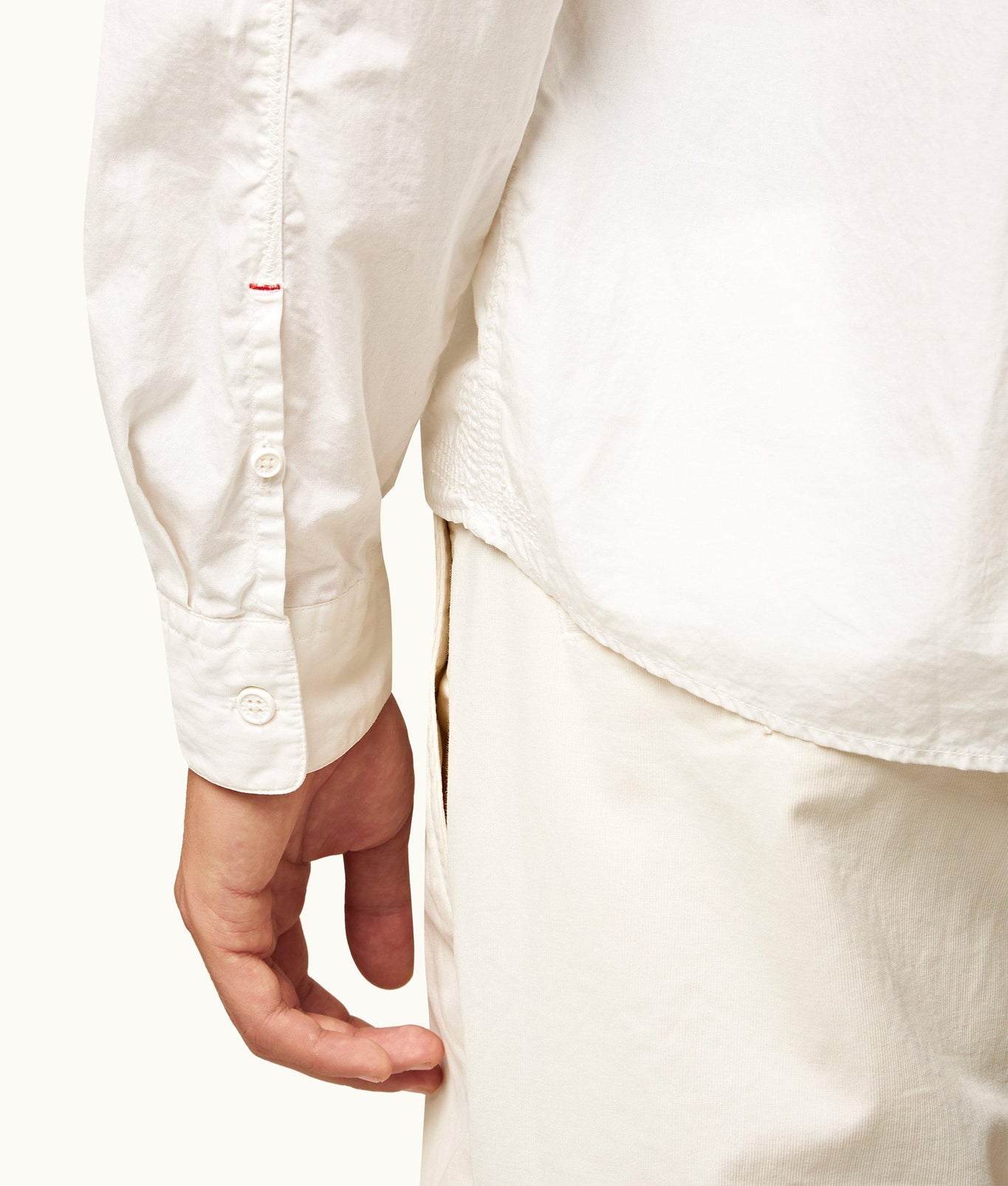 Shanklin Relaxed Fit Overhead Organic Cotton Shirt | White Sand