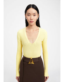 Shara | Long-Sleeved Top | Yellow