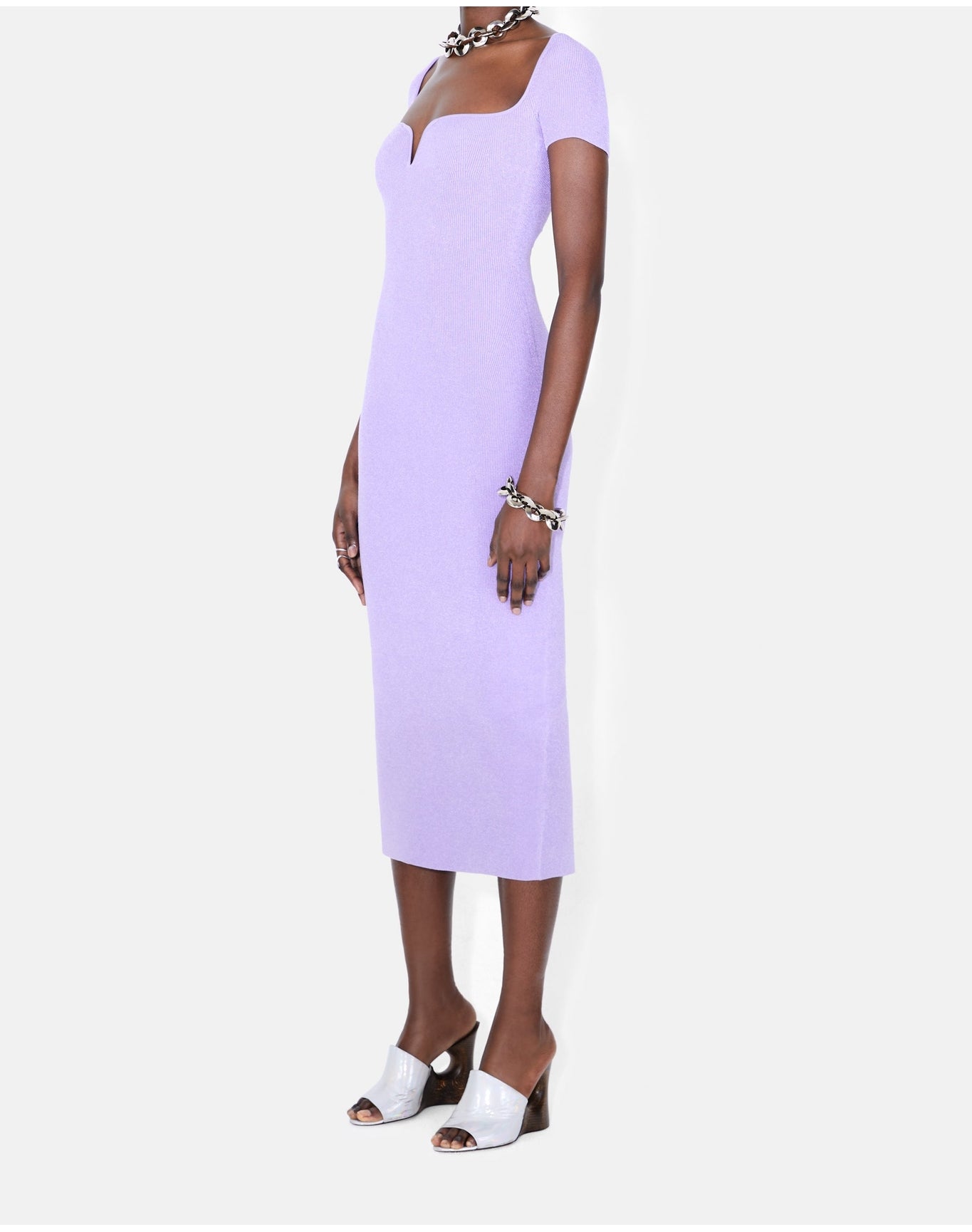 Short Sleeve Gaia Dress | Lilac