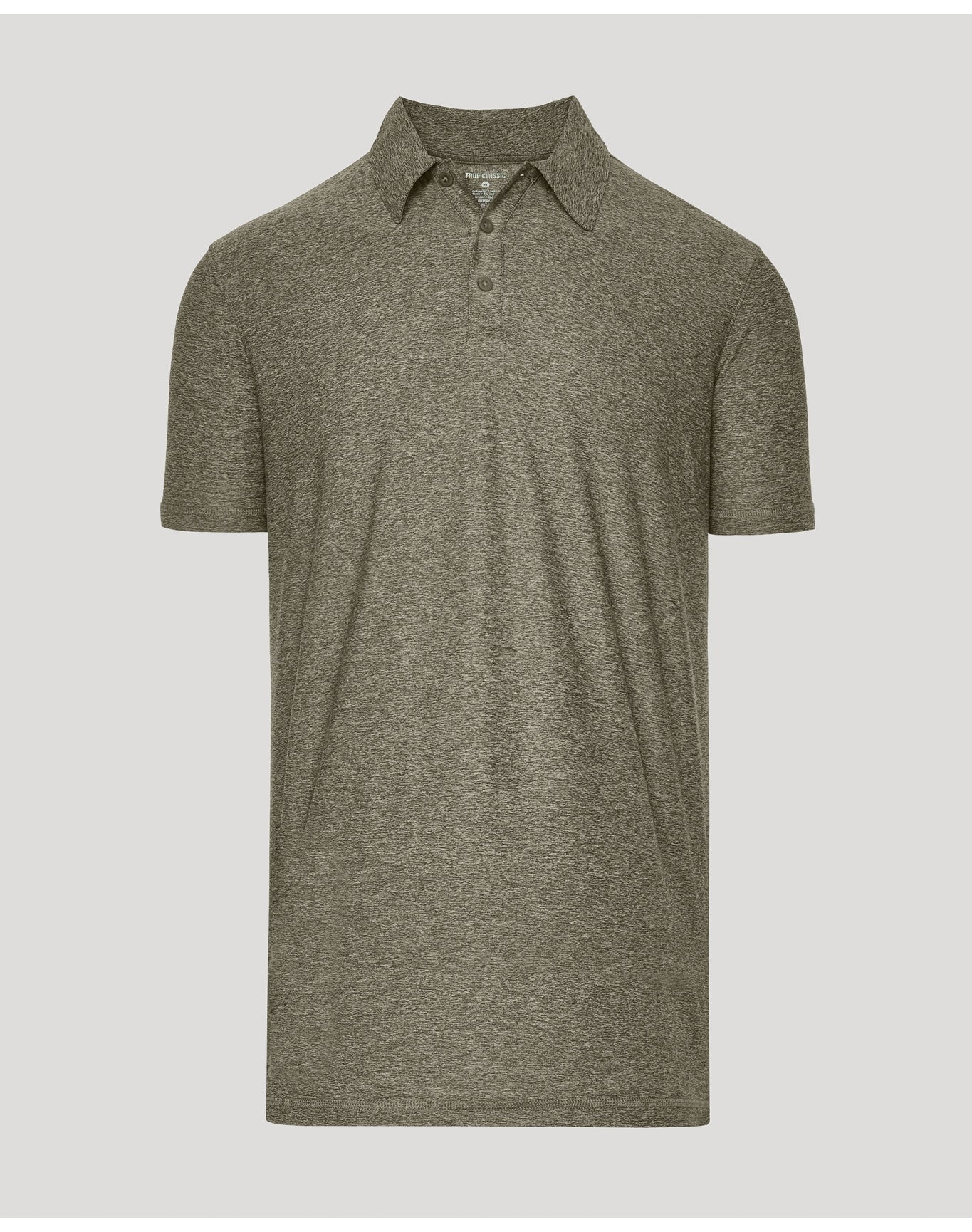Short Sleeve Tall Active Polo | Heather Military Green