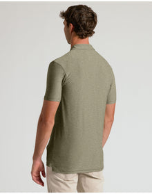 Short Sleeve Tall Active Polo | Heather Military Green