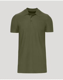 Short Sleeve Tall Active Polo | Military Green