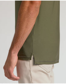 Short Sleeve Tall Active Polo | Military Green