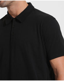 Short Sleeve Tall Polo | Black