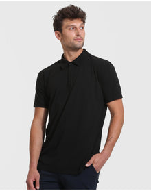 Short Sleeve Tall Polo | Black