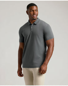 Short Sleeve Tall Polo | Carbon