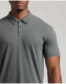 Short Sleeve Tall Polo | Carbon