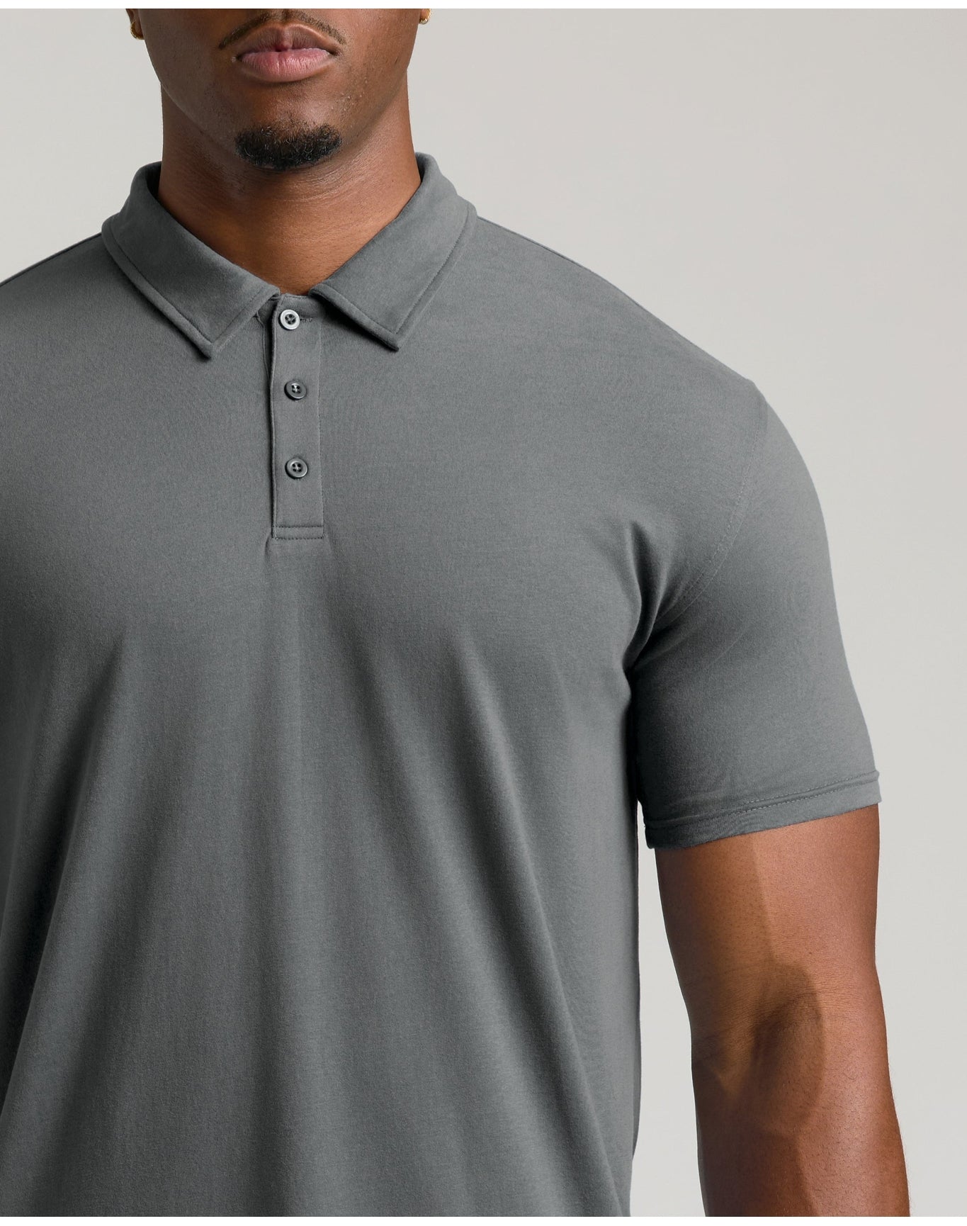 Short Sleeve Tall Polo | Carbon