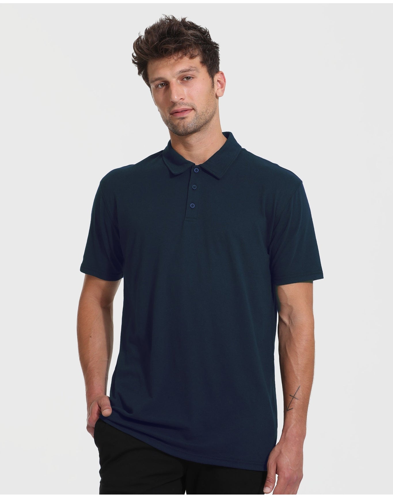 Short Sleeve Tall Polo | Navy