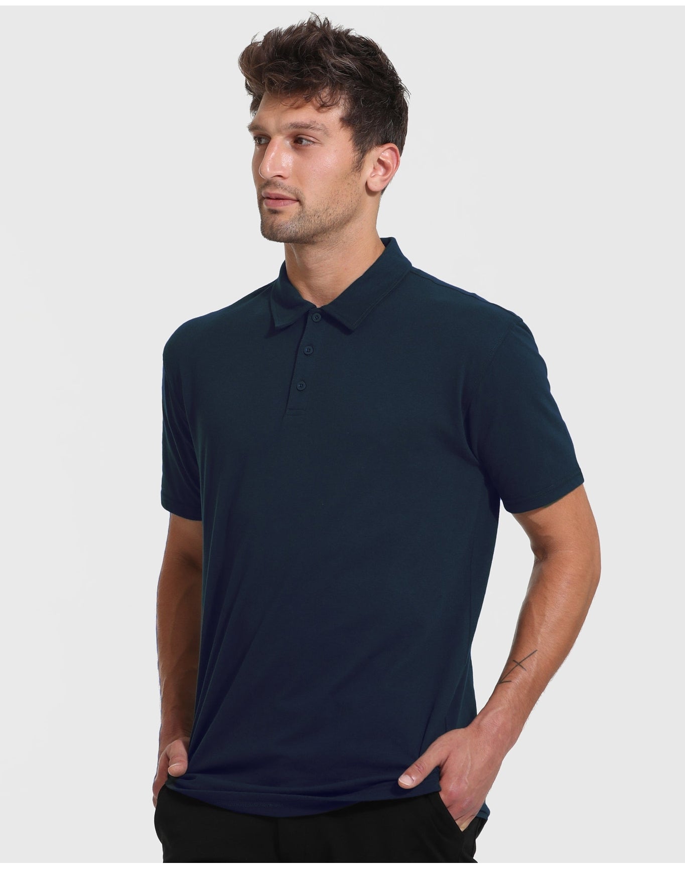 Short Sleeve Tall Polo | Navy