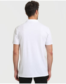 Short Sleeve Tall Polo | White