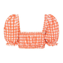 Marcela Bikini Top | Shrimp Gingham