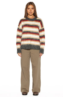 Sicily Stripe Oversized Sweater | Multi