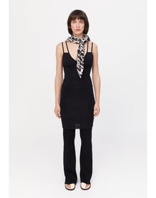 Sicily | Slinky Knit Mini Dress | Black