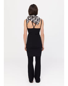 Sicily | Slinky Knit Mini Dress | Black