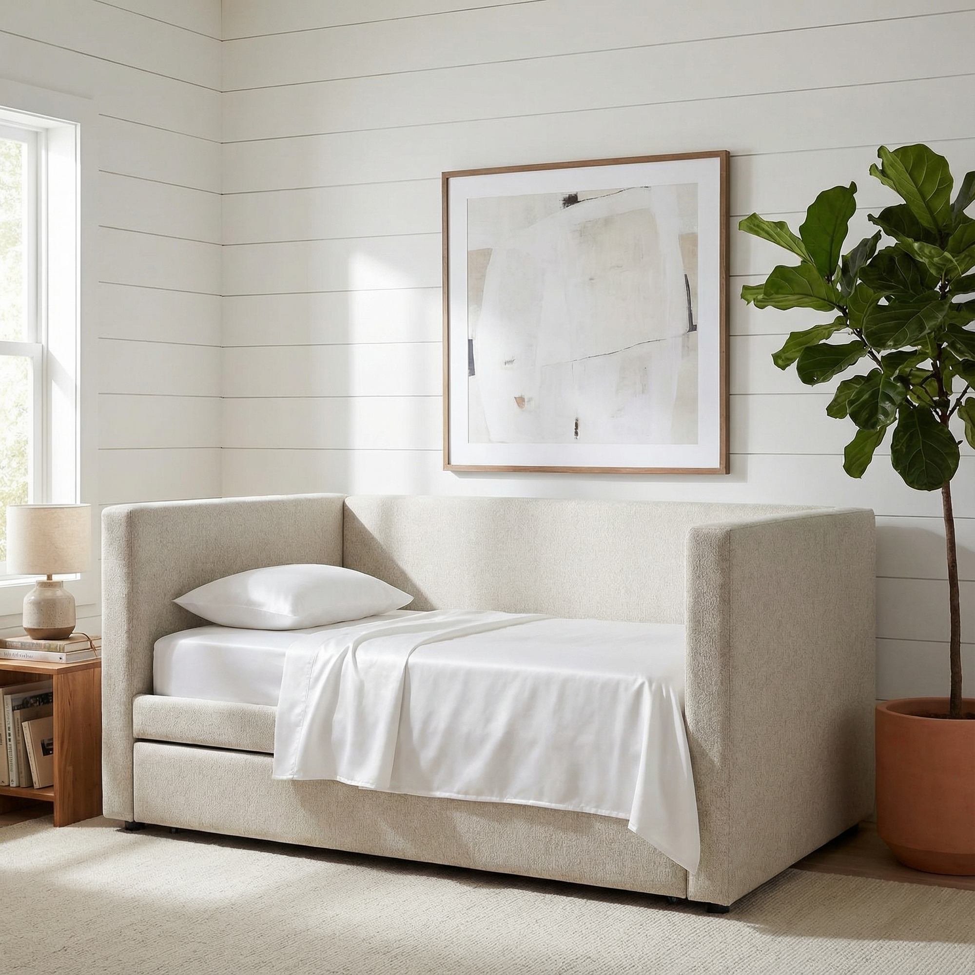 Slate | Signature Sateen Flat Sheet Made With 100% Organic Bamboo #Color_slate