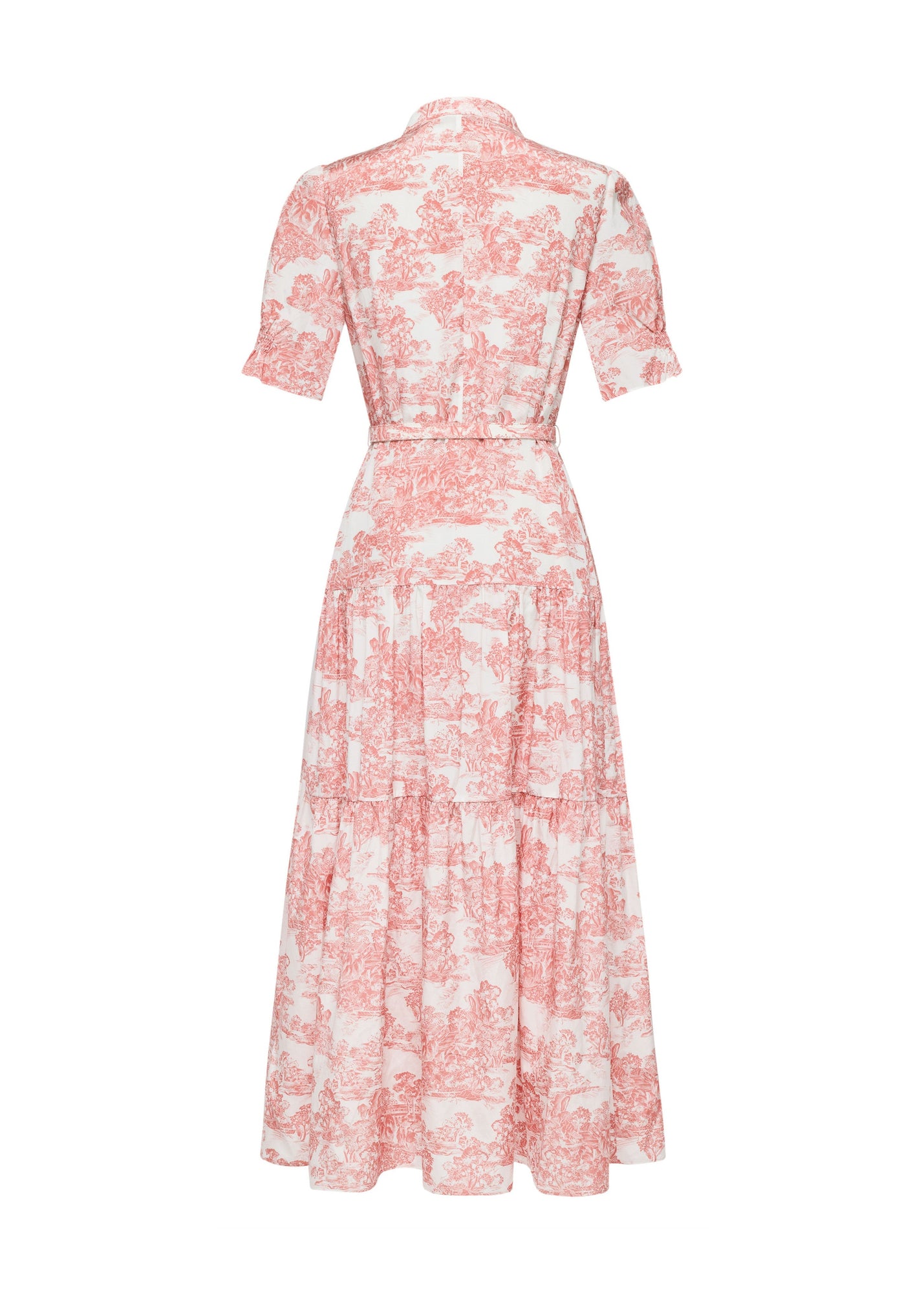Silk-Cotton Printed Dress | Pink