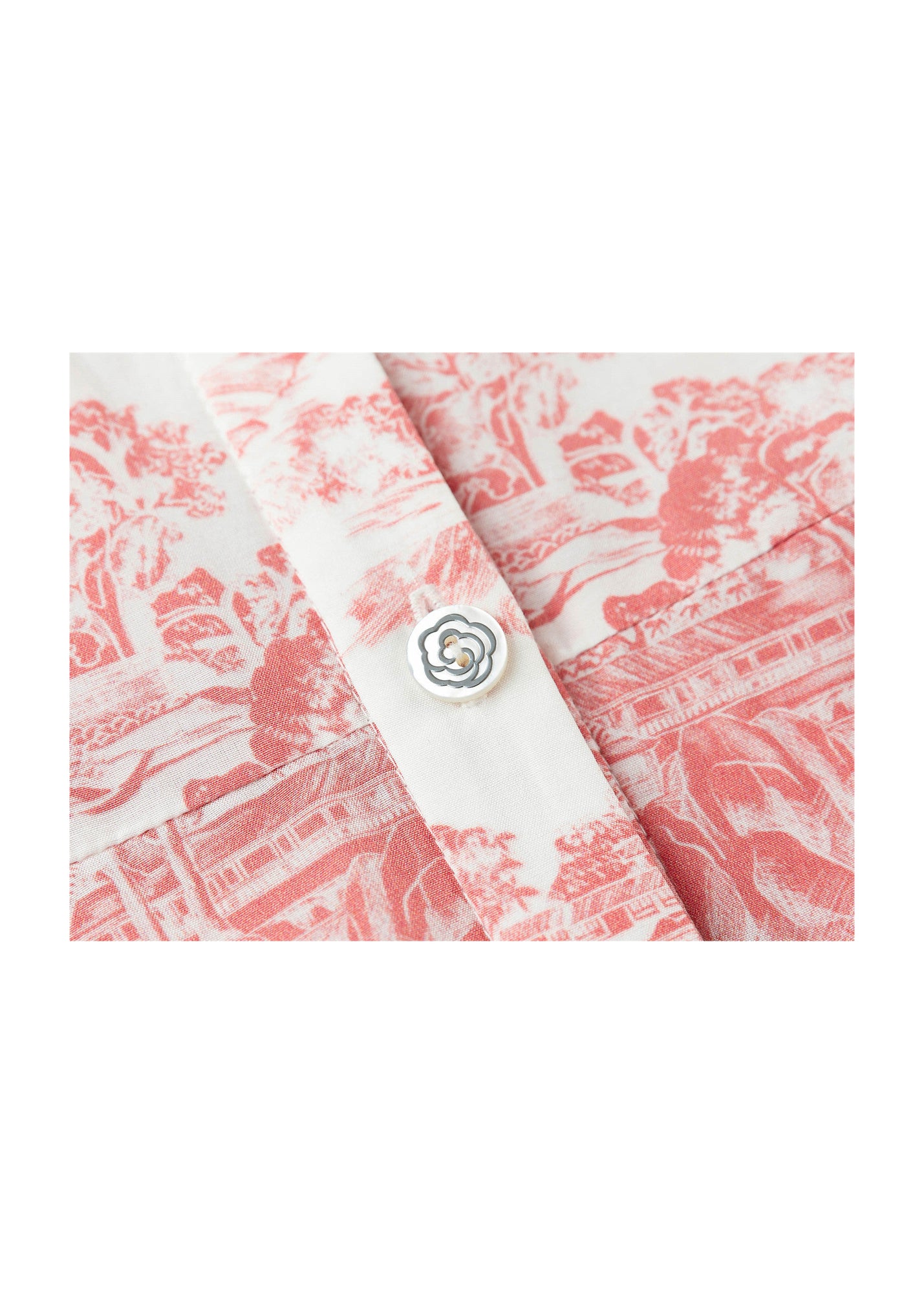 Silk-Cotton Printed Dress | Pink