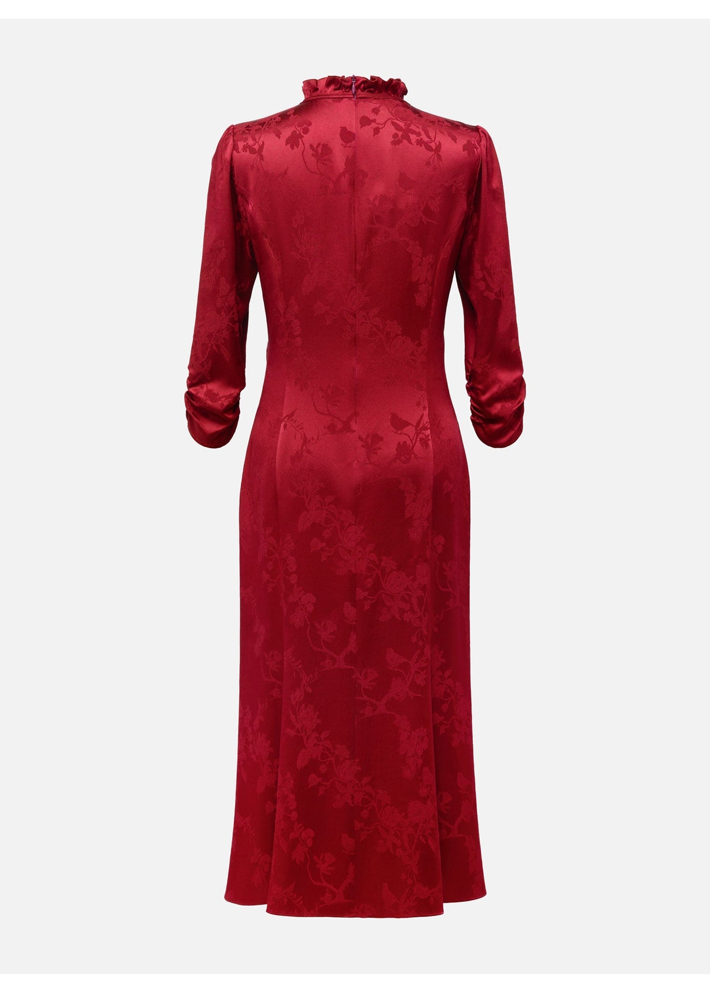 Silk Dress | Wine Red