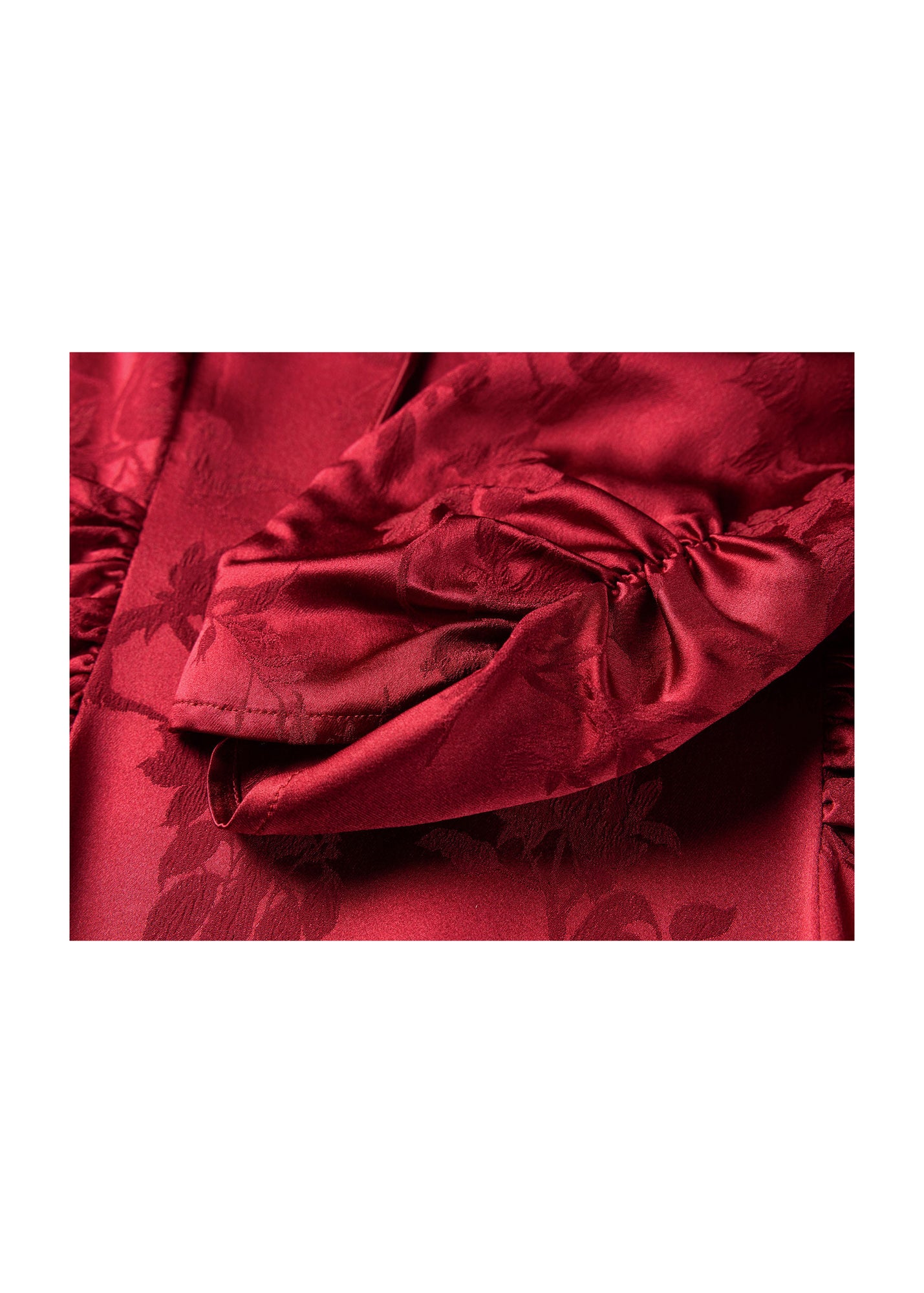 Silk Dress | Wine Red