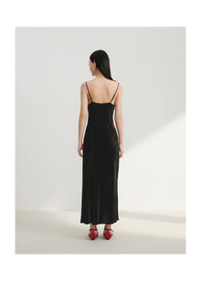 Silk Velvet Dress | Black