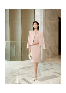 Silk and Wool Blazer | Pink
