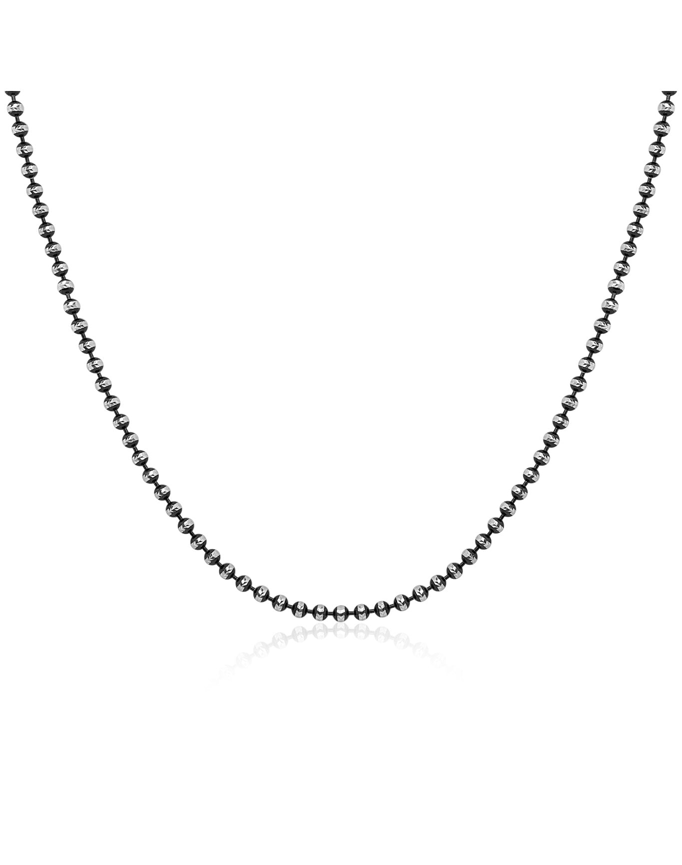 Silver Bead Necklace | Silver