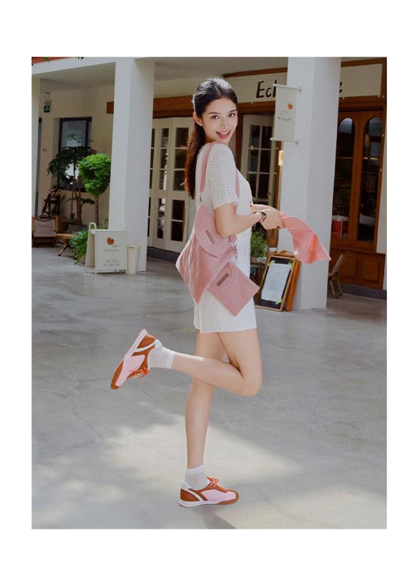Single-Shoulder Laptop Bag | Pink