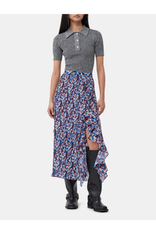 Skirt in Floral Georgette | Multicolour