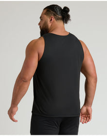 Sleeveless Active Mesh Tank | Black