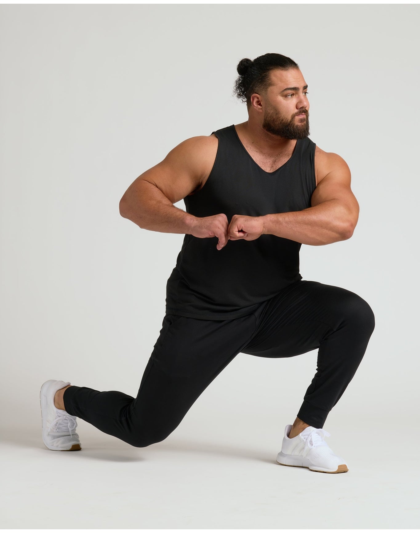 Sleeveless Active Mesh Tank | Black