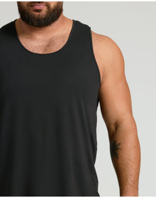 Sleeveless Active Mesh Tank | Black