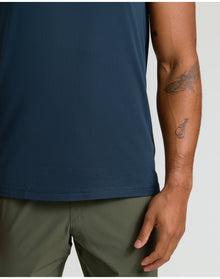 Sleeveless Active Mesh Tank | Navy