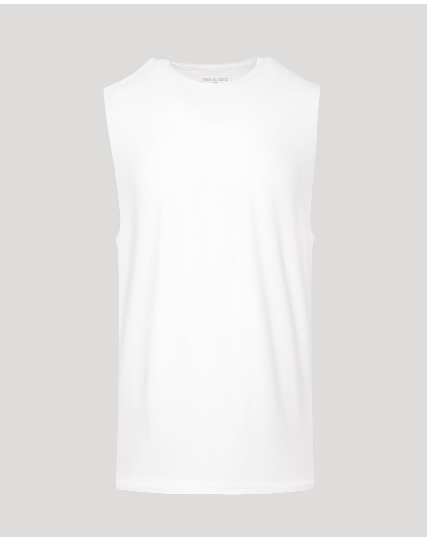 Sleeveless Active Muscle Tee | White
